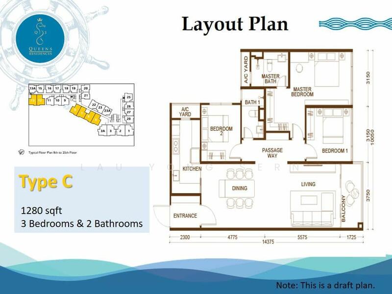 Condominium for Sale in Queens Residences Q3 @ Queens Waterfront by Lau Yong Sern - iProperty.com.my