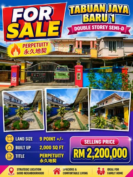Rumah Berkembar untuk Dijual di Kuching, Sarawak oleh Jeno Tan - iProperty.com.my