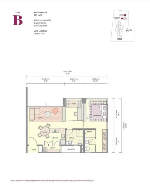 Service Residence for Sale in Uptown Residences by K S Hew - iProperty.com.my