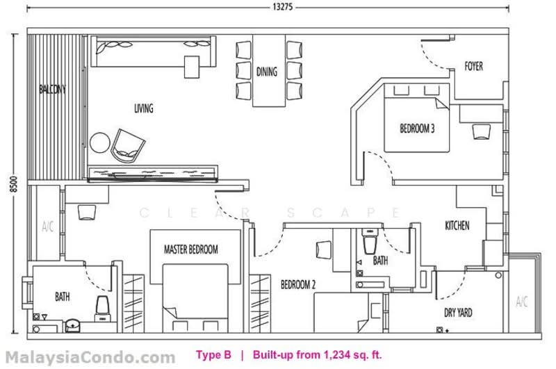 Condominium for Sale in Ampang Putra Residency by Clear Scape - iProperty.com.my