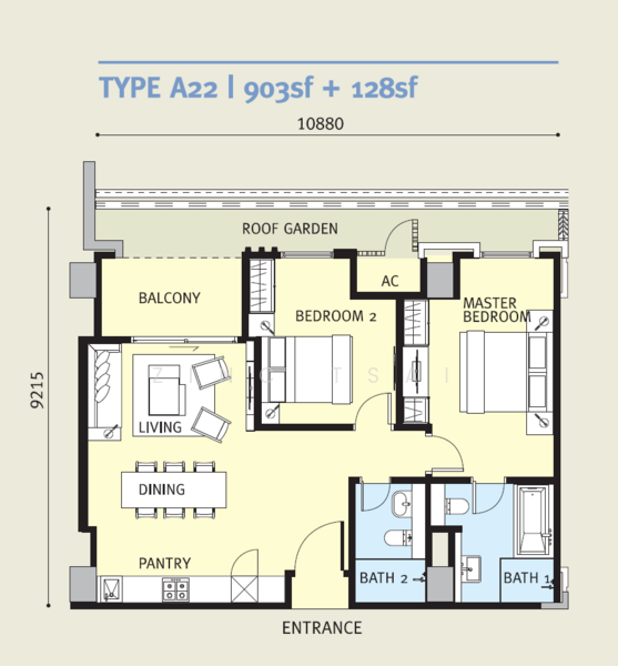 Kediaman Servis untuk Dijual di Arcoris Residences oleh Zinc Tsai - iProperty.com.my