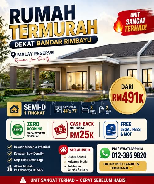 Rumah Berkembar untuk Dijual di Taman Bentara, Kuala Selangor oleh Kim Chong - iProperty.com.my