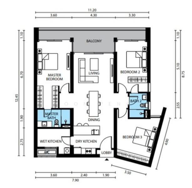 Kondominium untuk Disewa di Westside Three oleh Boon Peng - iProperty.com.my