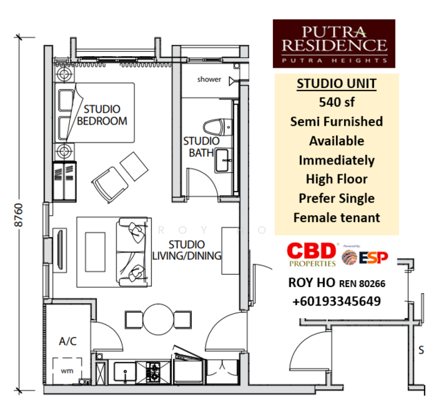 Service Residence for Rent in Putra Residence by Roy Ho - iProperty.com.my