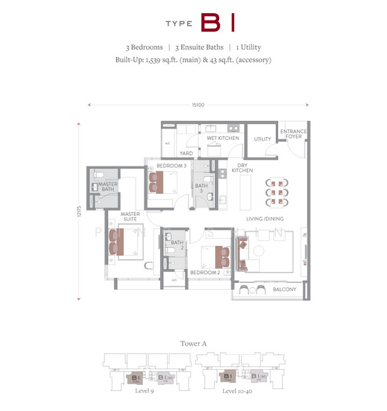 Service Residence for Rent in Jendela Residences by Ping Shin - iProperty.com.my