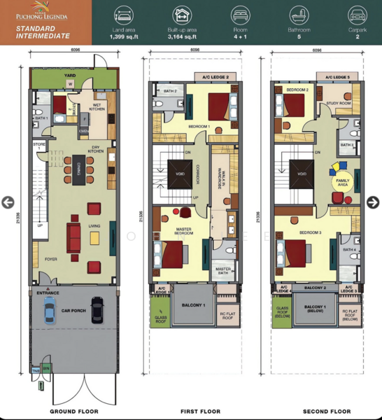 3-storey Terraced House for Sale in Taman Puchong Legenda, Puchong by John Lee - iProperty.com.my
