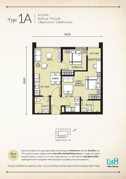Kediaman Servis untuk Disewa di Est8 oleh Kevin Lee - iProperty.com.my