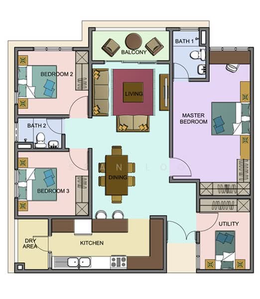 Kondominium untuk Dijual di Astana Lumayan oleh Sean Loo - iProperty.com.my