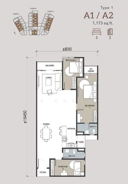 Service Residence for Sale in AraTre' Residences by JX Chong - iProperty.com.my