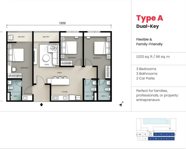 Kediaman Servis untuk Dijual di Seiras Residences oleh SJ Ho - iProperty.com.my
