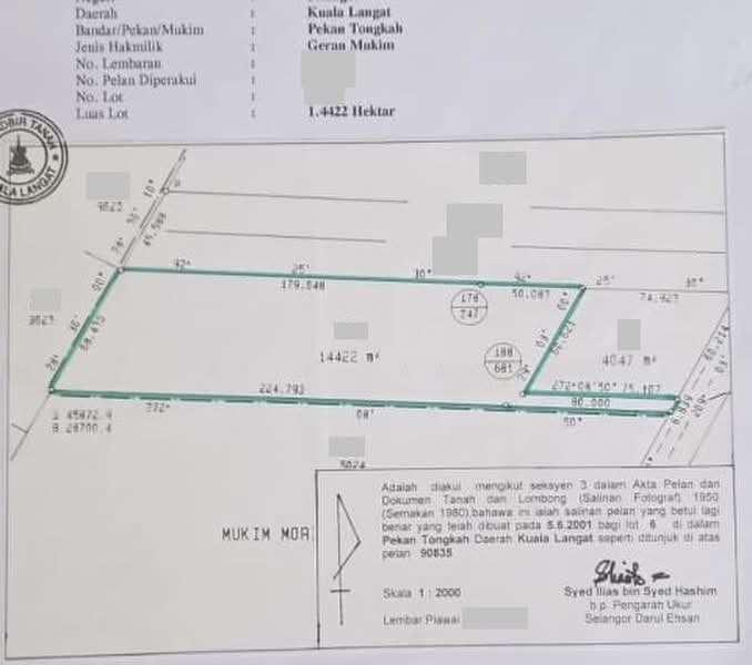 Agricultural Land for Sale in Tongkah Morib, Banting by Hafiz Yaacob - iProperty.com.my