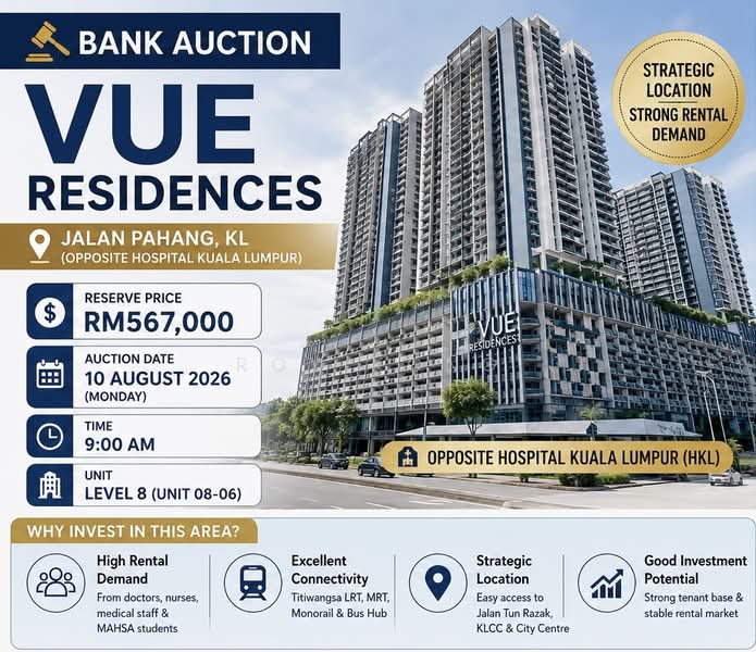 Service Residence for Sale in Vue Residences by Roy Kong - iProperty.com.my