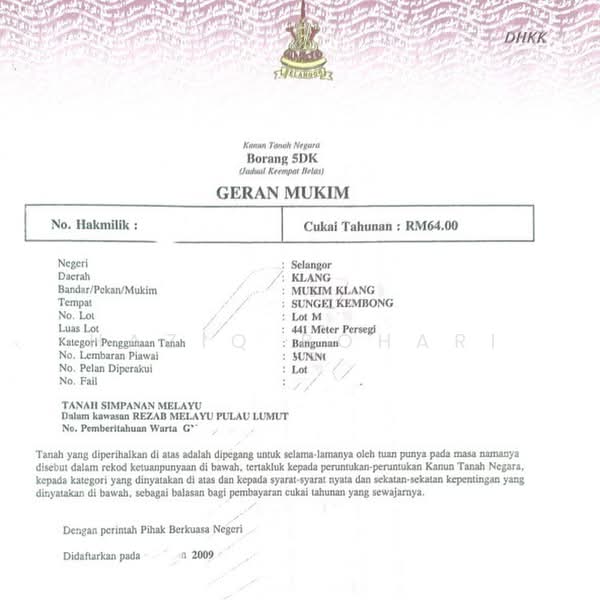 Residential Land for Sale in Pulau Indah, Klang by Haziq Bohari - iProperty.com.my