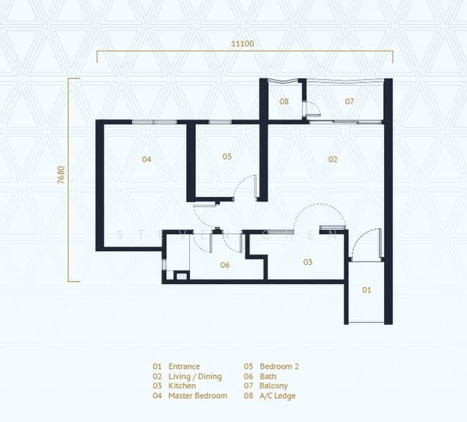 Kediaman Servis untuk Disewa di UNA Serviced Apartment oleh Steven Chen - iProperty.com.my