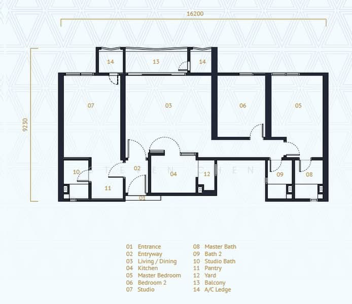 Kediaman Servis untuk Disewa di UNA Serviced Apartment oleh Steven Chen - iProperty.com.my