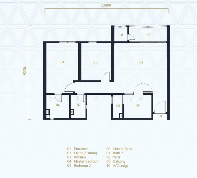 Service Residence for Rent in UNA Serviced Apartment by Steven Chen - iProperty.com.my