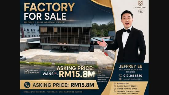 Factory untuk Dijual di Bandar Sri Damansara, Selangor oleh Jeffrey Ee - iProperty.com.my
