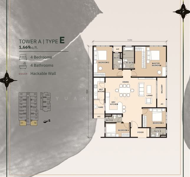 Service Residence for Sale in Pinnacle Bukit Gambier by Yuan Ping - iProperty.com.my