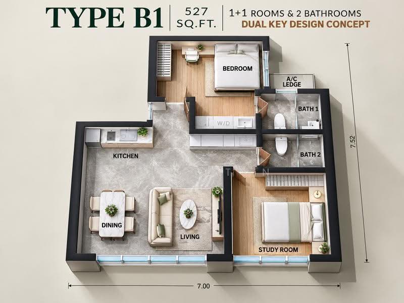 Service Residence for Sale in CTC SkyOne @ Bukit Chagar by Kevin Tan - iProperty.com.my