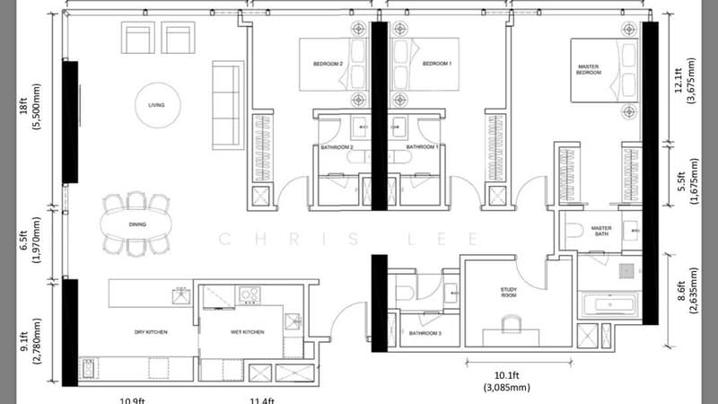 Service Residence for Sale in Pavilion Damansara Heights, Windsor Suites by Chris Lee - iProperty.com.my
