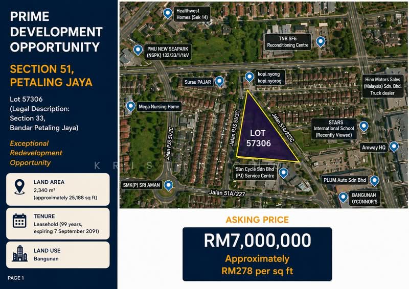 Residential Land for Sale in Petaling Jaya, Selangor by Kristin Choo - iProperty.com.my