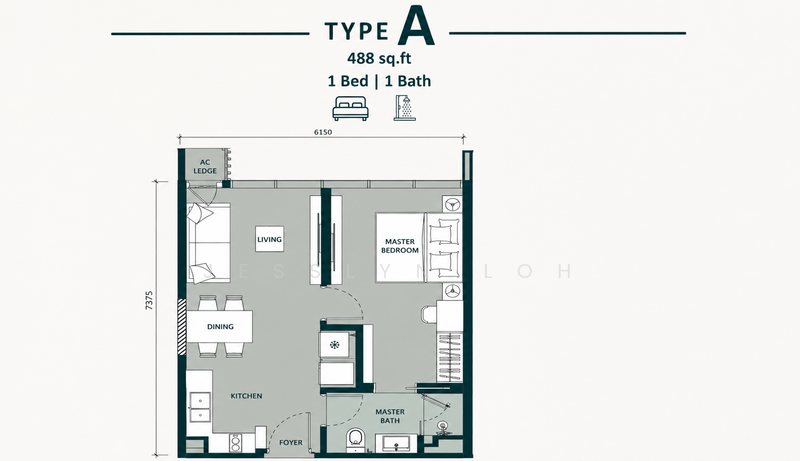 Kediaman Servis untuk Dijual di Times Square 2 oleh Jesslyn Loh - iProperty.com.my