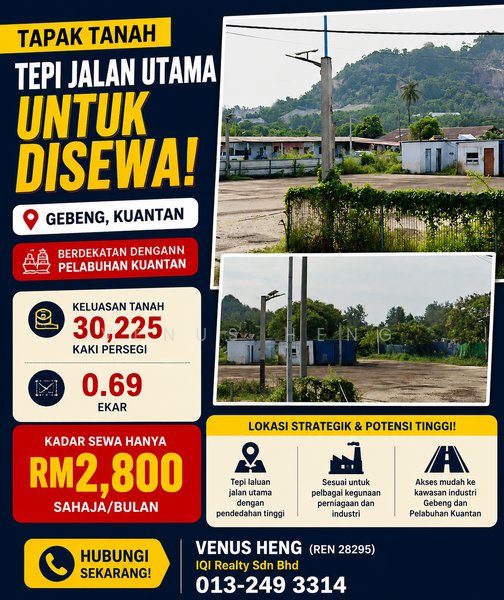 Agricultural Land for Rent in Balok, Pahang by Venus Heng - iProperty.com.my