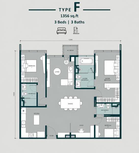 Kediaman Servis untuk Dijual di Times Square 2 oleh Jesslyn Loh - iProperty.com.my