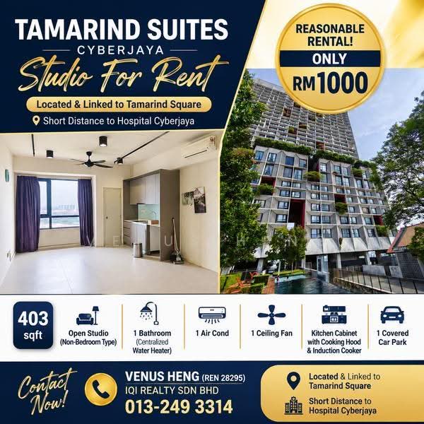 Service Residence for Rent in Tamarind Suites by Venus Heng - iProperty.com.my