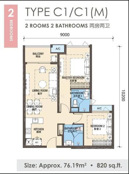 Pangsapuri untuk Dijual di R&F Princess Cove Phase 3-New Casa Suites oleh Kevin Tan - iProperty.com.my
