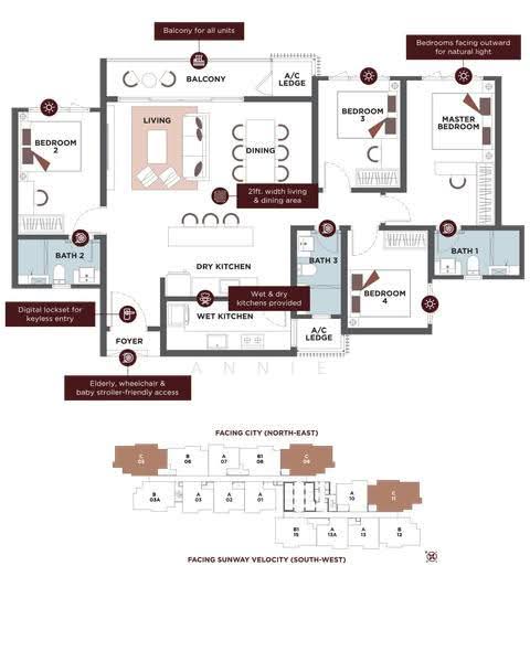 Kediaman Servis untuk Dijual di Sunway Velocity 3 oleh Annie Chong - iProperty.com.my