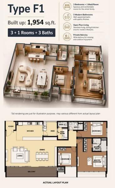 Kediaman Servis untuk Dijual di Cubic Botanical oleh Zac Zairi - iProperty.com.my