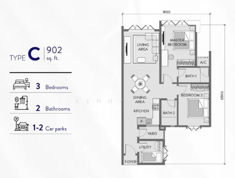 Service Residence for Sale in Kota Semarak - Padang Residences by Kenny YL - iProperty.com.my