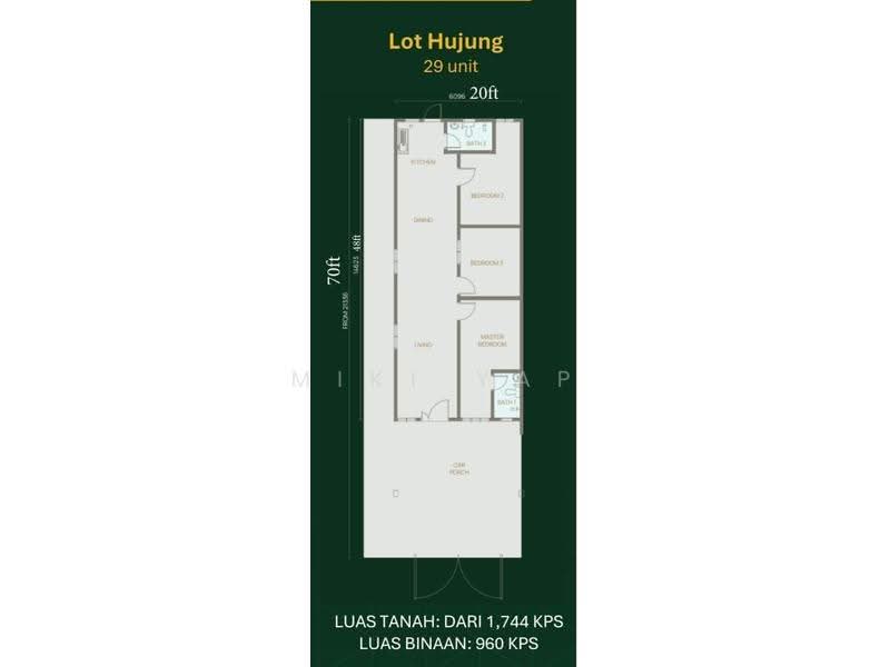 Rumah Teres 1-Tingkat untuk Dijual di inderapura jaya, Kuantan oleh Miki Yap - iProperty.com.my