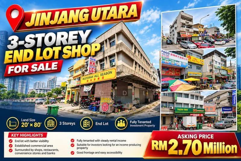 Shop for Sale in Jinjang Utara, Jinjang by Raymond Loke - iProperty.com.my