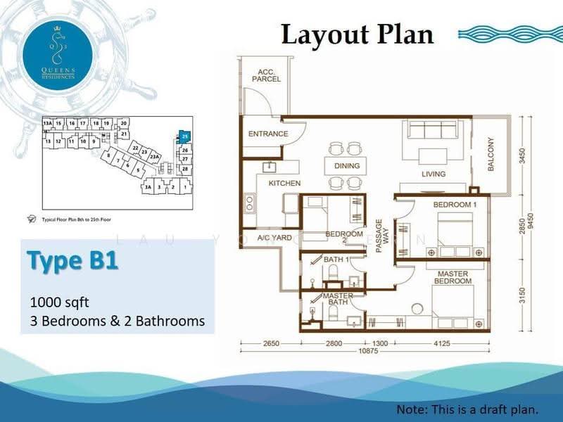 Condominium for Sale in Queens Residences Q3 @ Queens Waterfront by Lau Yong Sern - iProperty.com.my