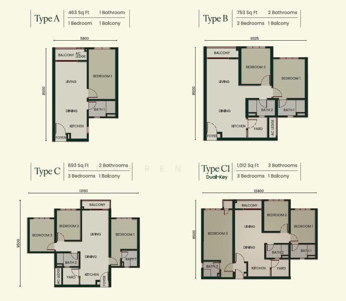 Kediaman Servis untuk Dijual di Sunway Grid Residence oleh Darren Lee - iProperty.com.my