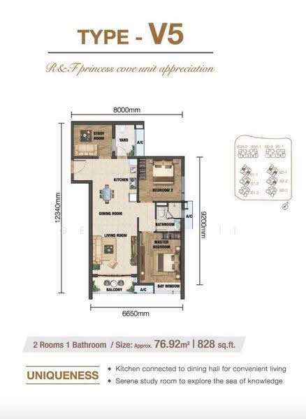 Condominium for Sale in R&F Princess Cove Phase 2-Seine Region by Genieve - iProperty.com.my