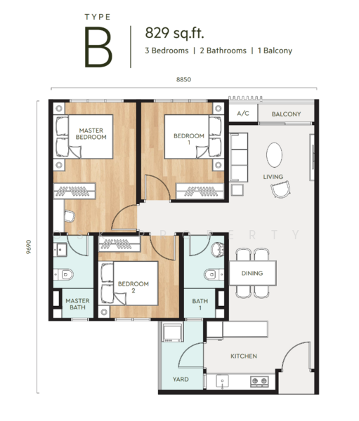 Service Residence for Sale in Bayu @ Mori Park by Mori Park Sdn Bhd - iProperty.com.my