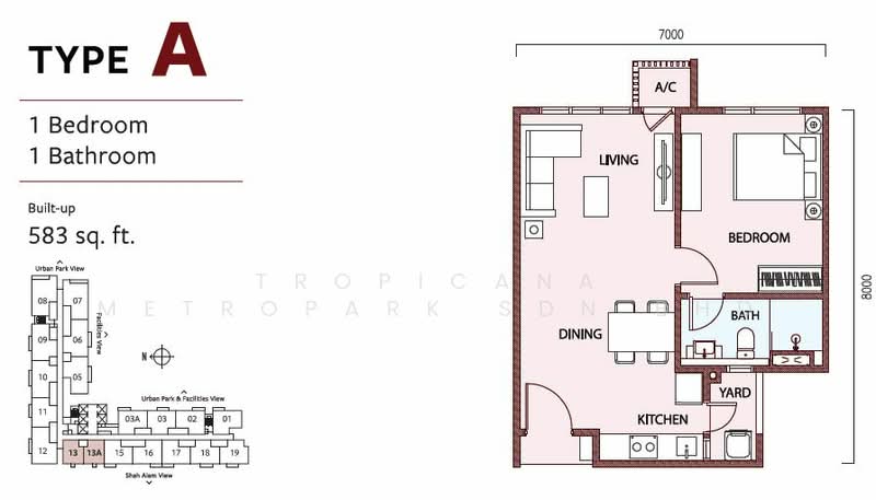 Service Residence untuk Dijual di SouthPlace 2 Residences oleh Tropicana Metropark Sdn Bhd - iProperty.com.my