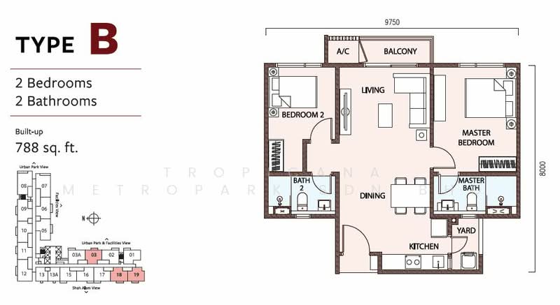 Service Residence untuk Dijual di SouthPlace 2 Residences oleh Tropicana Metropark Sdn Bhd - iProperty.com.my