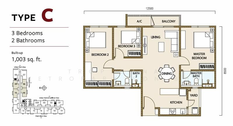 Service Residence untuk Dijual di SouthPlace 2 Residences oleh Tropicana Metropark Sdn Bhd - iProperty.com.my