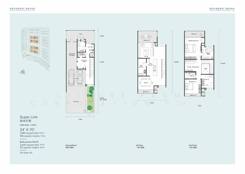 3-storey Terraced House for Sale in Leisure Farm, Gelang Patah by Leisure Farm Corporation Sdn Bhd - iProperty.com.my