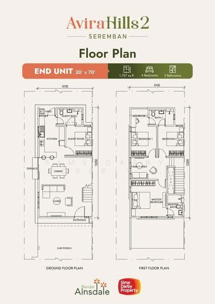 2-storey Terraced House for Sale in Bandar Ainsdale, Seremban by Sime Darby Property Berhad - iProperty.com.my