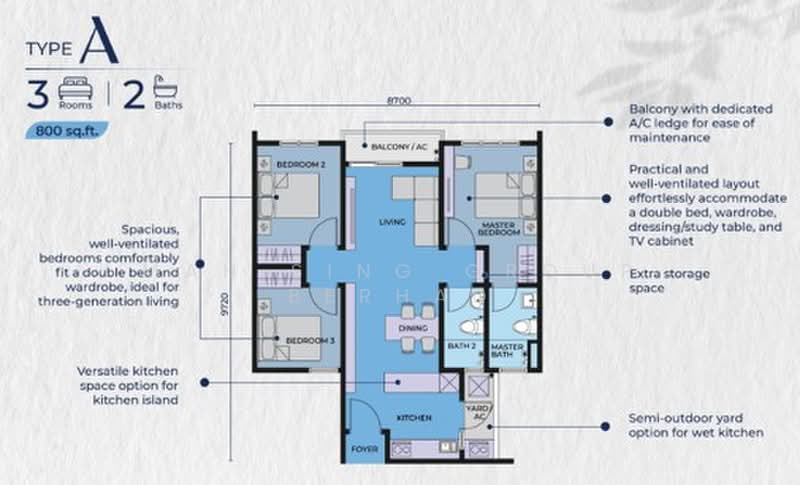 Pangsapuri untuk Dijual di M Aria oleh Mah Sing Group Berhad - iProperty.com.my