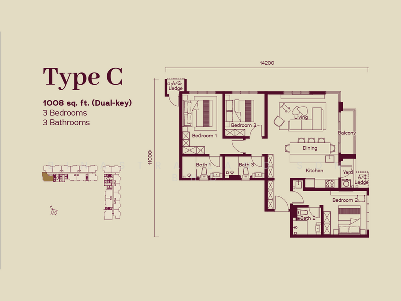Service Residence untuk Dijual di Binastra Cochrane oleh Binastra Land Sdn Bhd - iProperty.com.my