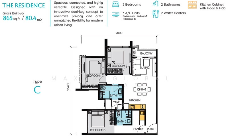 Service Residence for Sale in Residensi Maxim Pelangi (The Address, Johor Bahru) by Maxim Global Berhad - iProperty.com.my