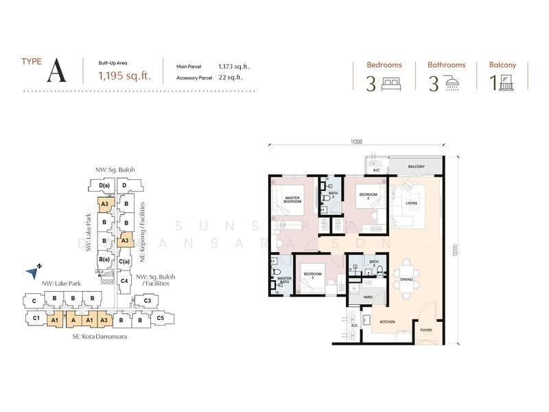 Condominium for Sale in Residensi RIA by Sunsuria Damansara Sdn Bhd - iProperty.com.my