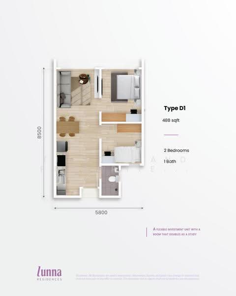 Service Residence for Sale in Lunna Residences by Timber Land Properties Sdn Bhd - iProperty.com.my
