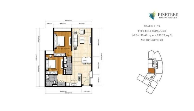 Kediaman Servis untuk Disewa di Pinetree Marina & Resort oleh Lywen Thye - iProperty.com.my